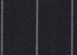 Dark Grey with white chalk stripe
