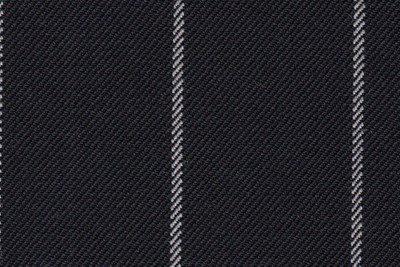 Black with white chalk stripe