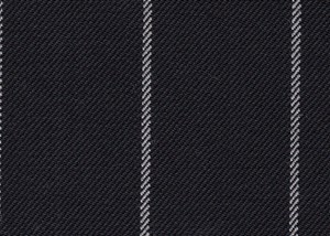 Black with white chalk stripe