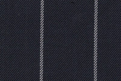 Navy with white chalk stripe