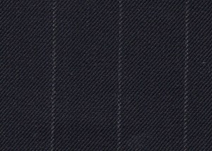 Navy with grey chalk stripe