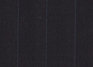 Dark Brown Herringbone with Light blue stripe