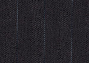 Dark Brown Herringbone with Light blue stripe
