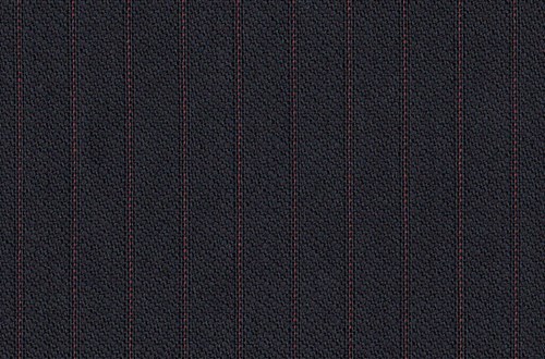 Black with narrow red stripe