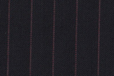 Black Herringbone with Pink Stripe