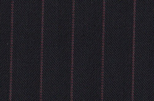 Black Herringbone with Pink Stripe