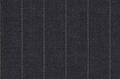Grey with Gold Pin Stripe