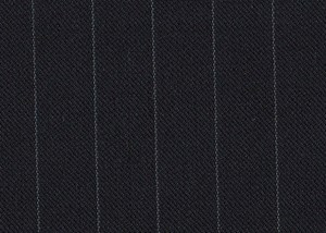 Black with White pin Stripe