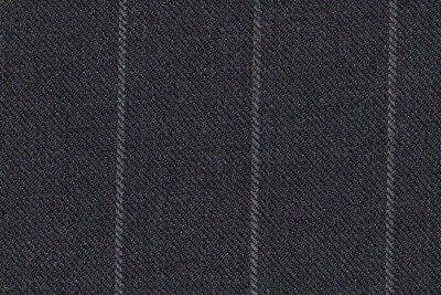 Grey with ivory Chalk Stripe