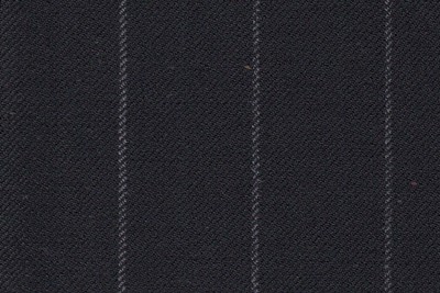 Black with Ivory Chalk Stripe