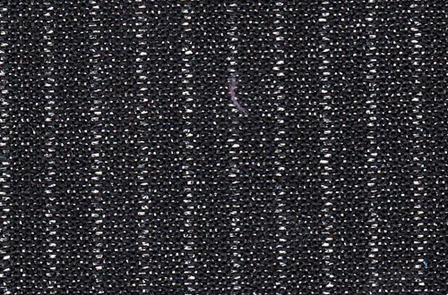 Black with Silver Lurex Stripe