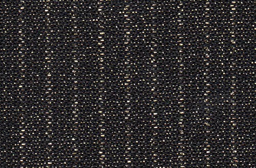 Black with Gold Lurex Stripe