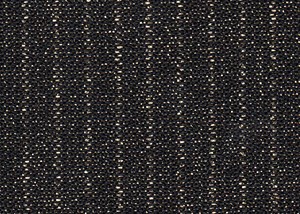 Black with Gold Lurex Stripe