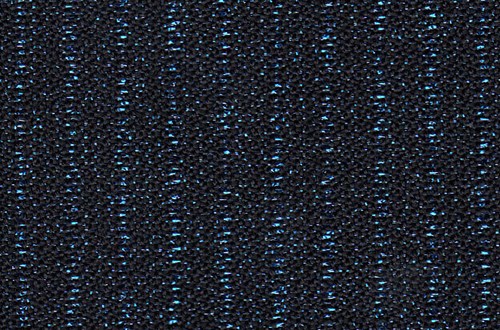 Black with Electric Blue Lurex Stripe
