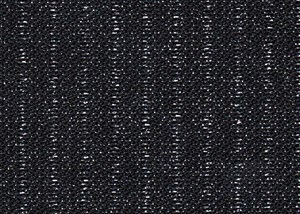 Black with Silver Lurex Stripe