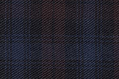 Black with Blue & Burgundy check