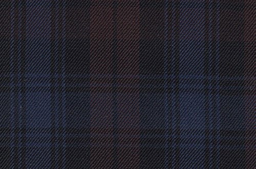 Black with Blue & Burgundy check