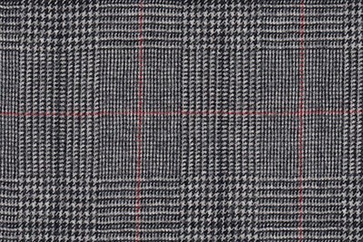 Black/White POW check with Red overcheck