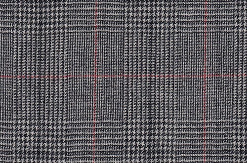 Black/White POW check with Red overcheck