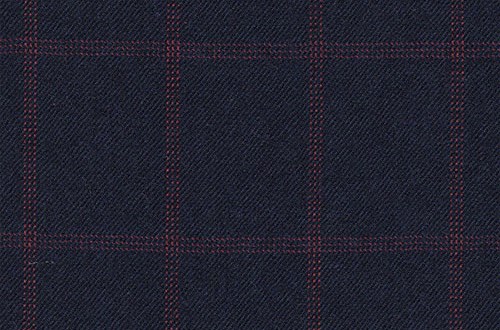 Navy with Red Overcheck
