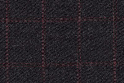 Charcoal Grey with Red Overcheck
