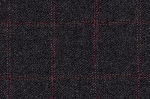 Charcoal Grey with Red Overcheck