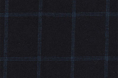 Black with Blue Overcheck