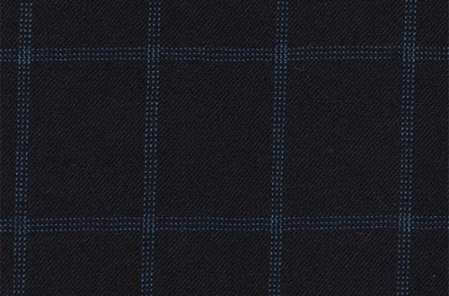 Black with Blue Overcheck
