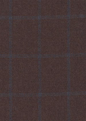 Brown with Blue overcheck