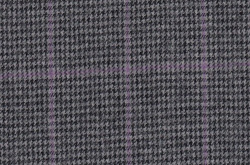 Grey/Black Dogstooth with purple overcheck