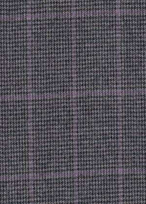 Grey/Black Dogstooth with purple overcheck
