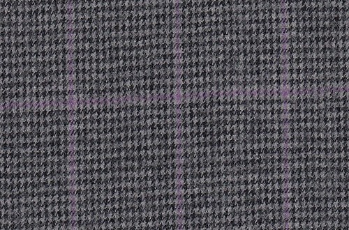 Grey/Black Dogstooth with purple overcheck