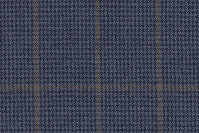 Airforce/Lt Blue dogstooth with Gold overcheck
