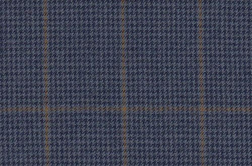 Airforce/Lt Blue dogstooth with Gold overcheck
