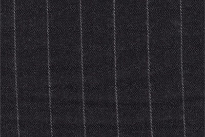 Charcoal Grey with White chalk stripe