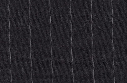 Charcoal Grey with White chalk stripe