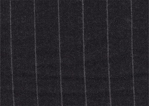 Charcoal Grey with White chalk stripe
