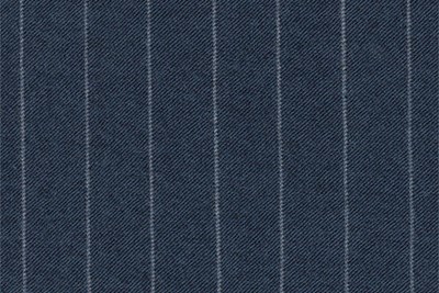 Lt Blue with White Chalk Stripe