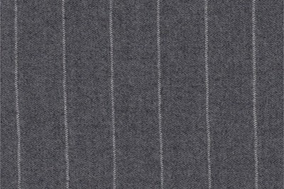 Grey with white chalk stripe
