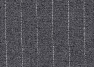 Grey with white chalk stripe