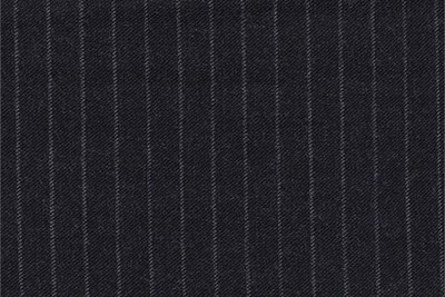 Charcoal Grey with White chalk stripe