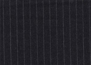 Charcoal Grey with White chalk stripe