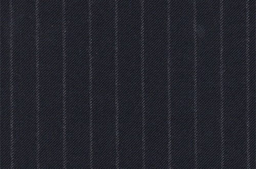 Navy with white chalk stripe