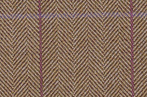Biscuit HB with Purple & Fuchsia check