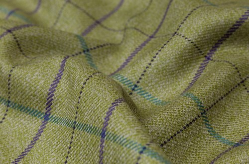 Beige/Green with Purple & Green check