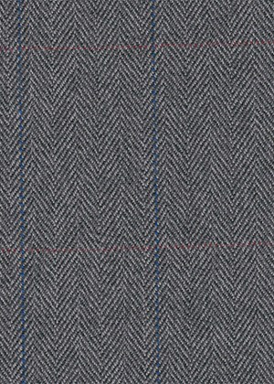 Grey HB with Red & Blue check