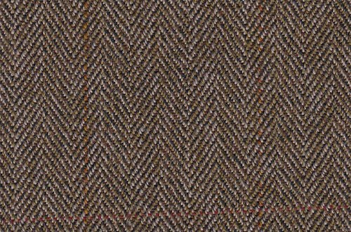 Beige/Brown with Red & Orange check