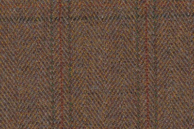 Brown H with Green & burnt orange check