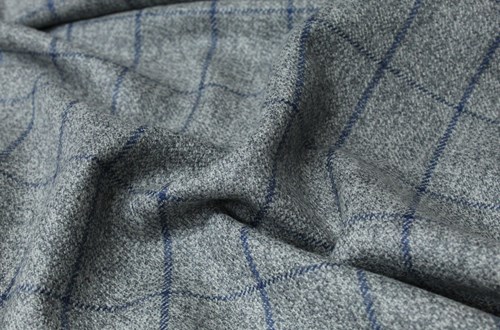 Grey with Navy Check