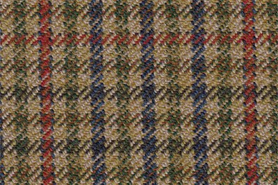 Beige/Green check with Red & Blue check